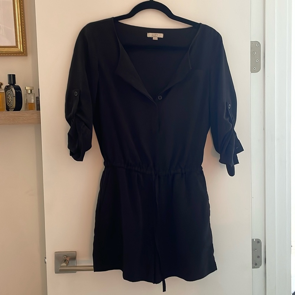 Ann Taylor Loft - Black Business Romper